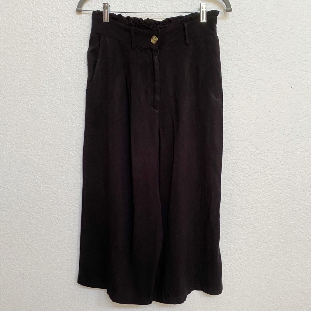 Xhilaration Black Cropped Palazzo Pants